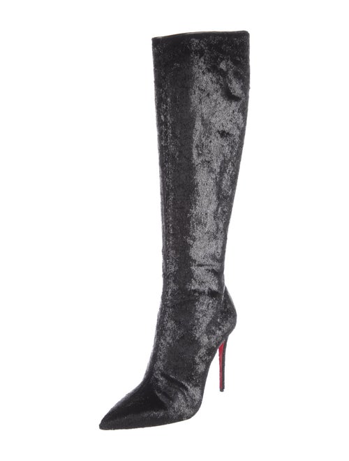 Christian Louboutin Tweed Pattern Boots
