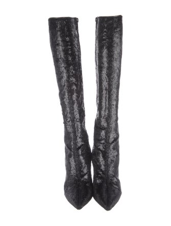 Christian Louboutin Tweed Pattern Boots