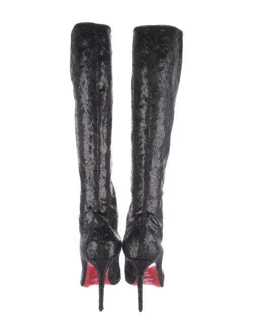 Christian Louboutin Tweed Pattern Boots