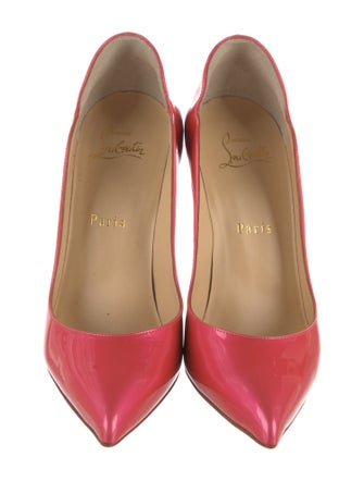 Christian Louboutin Patent Leather Scalloped Accent Pumps