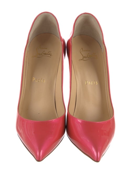 Christian Louboutin Patent Leather Scalloped Accent Pumps