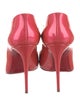 Christian Louboutin Patent Leather Scalloped Accent Pumps
