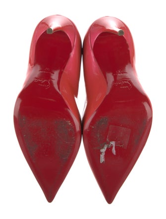Christian Louboutin Patent Leather Scalloped Accent Pumps
