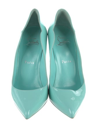 Christian Louboutin Patent Leather Scalloped Accent Pumps