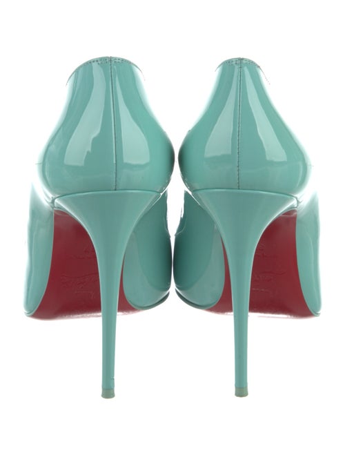 Christian Louboutin Patent Leather Scalloped Accent Pumps