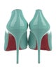 Christian Louboutin Patent Leather Scalloped Accent Pumps