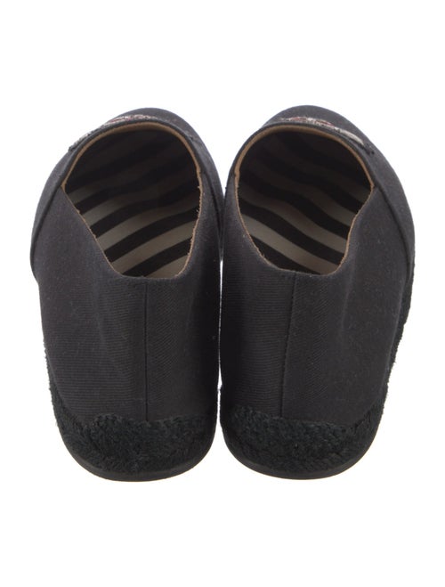 Christian Louboutin Canvas Embroidered Accent Espadrilles