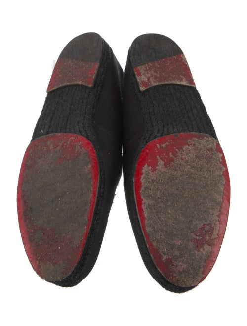 Christian Louboutin Canvas Embroidered Accent Espadrilles