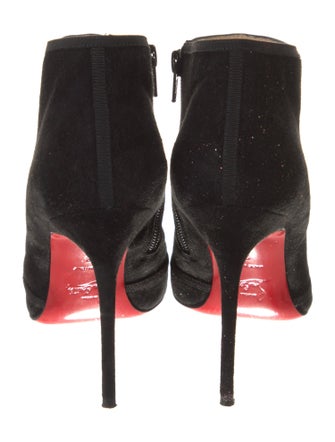 Christian Louboutin Suede Bow Accents Mules