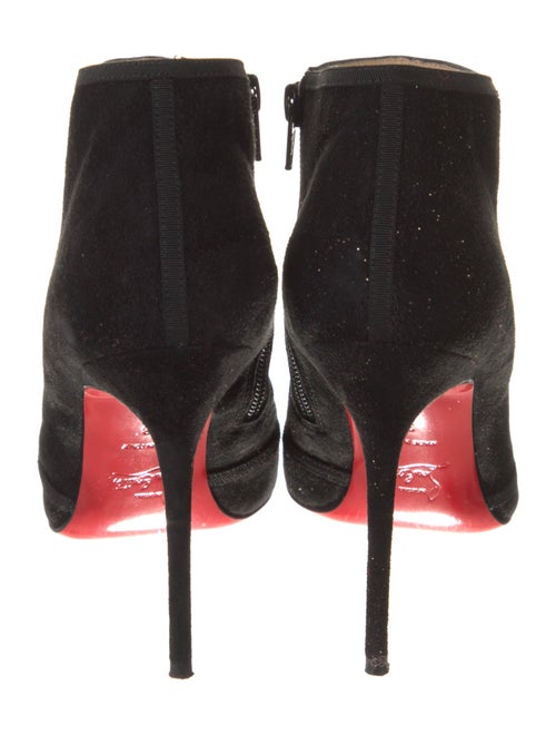 Christian Louboutin Suede Bow Accents Mules