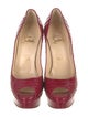 Christian Louboutin Peep Python Pumps