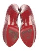 Christian Louboutin Peep Python Pumps