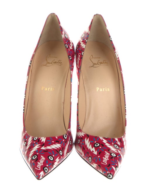 Christian Louboutin Patent Leather Printed Pumps