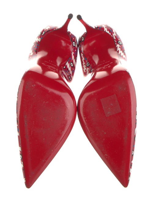 Christian Louboutin Patent Leather Printed Pumps