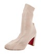 Christian Louboutin Tweed Pattern Sock Boots