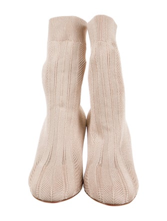 Christian Louboutin Tweed Pattern Sock Boots