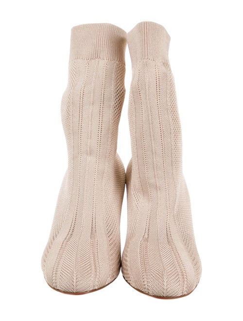 Christian Louboutin Tweed Pattern Sock Boots