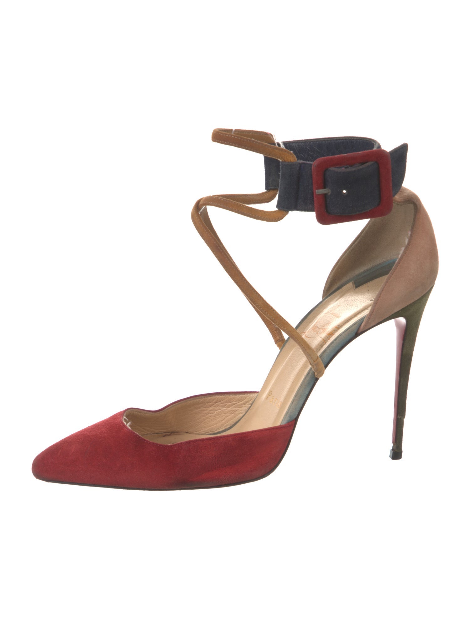 Christian Louboutin Suede D'Orsay Pumps