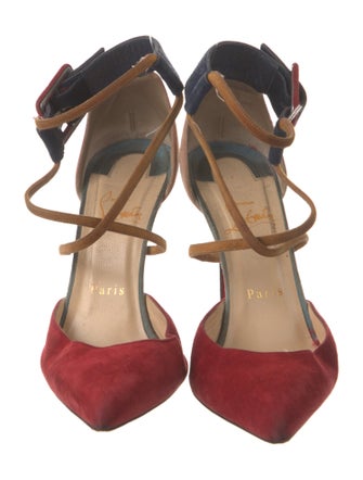 Christian Louboutin Suede D'Orsay Pumps
