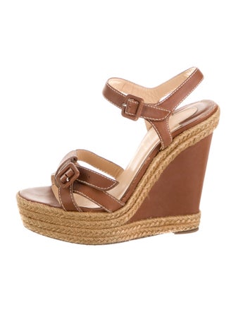 Christian Louboutin Leather Espadrilles