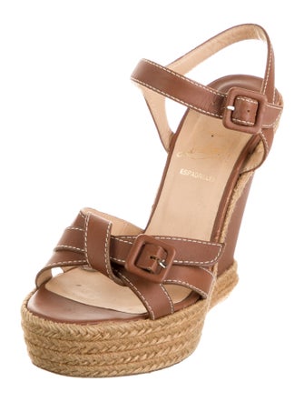 Christian Louboutin Leather Espadrilles