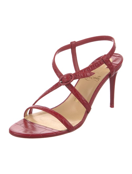 Christian Louboutin Crocodile Slingback Sandals