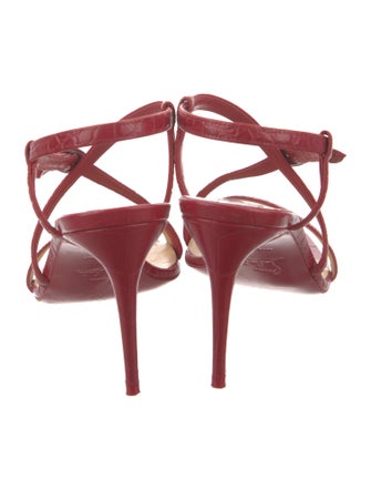 Christian Louboutin Crocodile Slingback Sandals