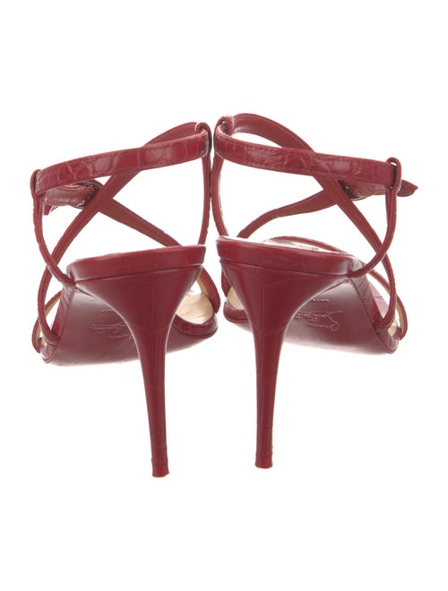Christian Louboutin Crocodile Slingback Sandals