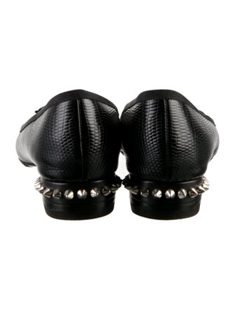 Christian Louboutin Hall Embossed Leather Ballet Flats