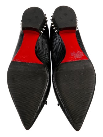 Christian Louboutin Hall Embossed Leather Ballet Flats