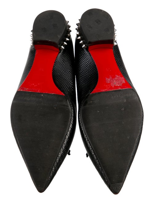 Christian Louboutin Hall Embossed Leather Ballet Flats