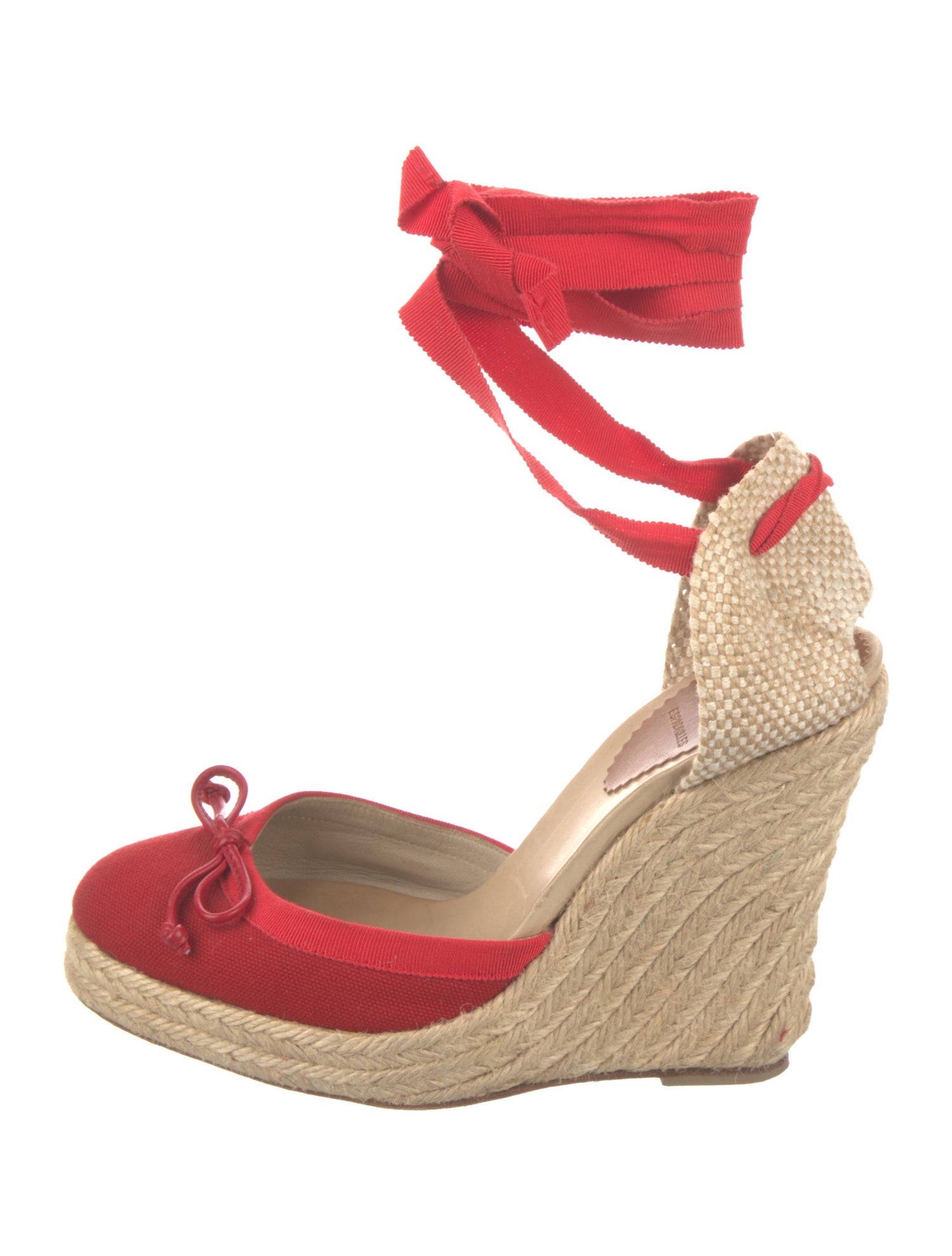 Christian Louboutin Canvas D'Orsay Pumps