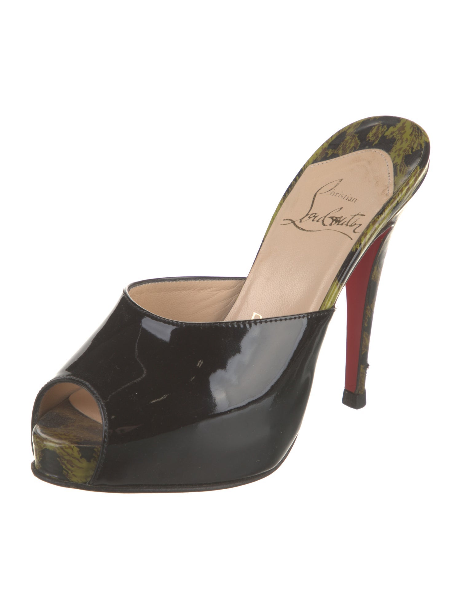 Christian Louboutin Miss Z Patent Leather Mules