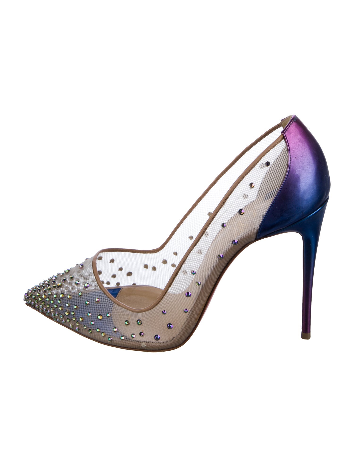 Christian Louboutin Mesh Printed Pumps