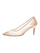 Christian Louboutin Mesh Crystal Embellishments Pumps