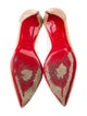 Christian Louboutin Mesh Crystal Embellishments Pumps