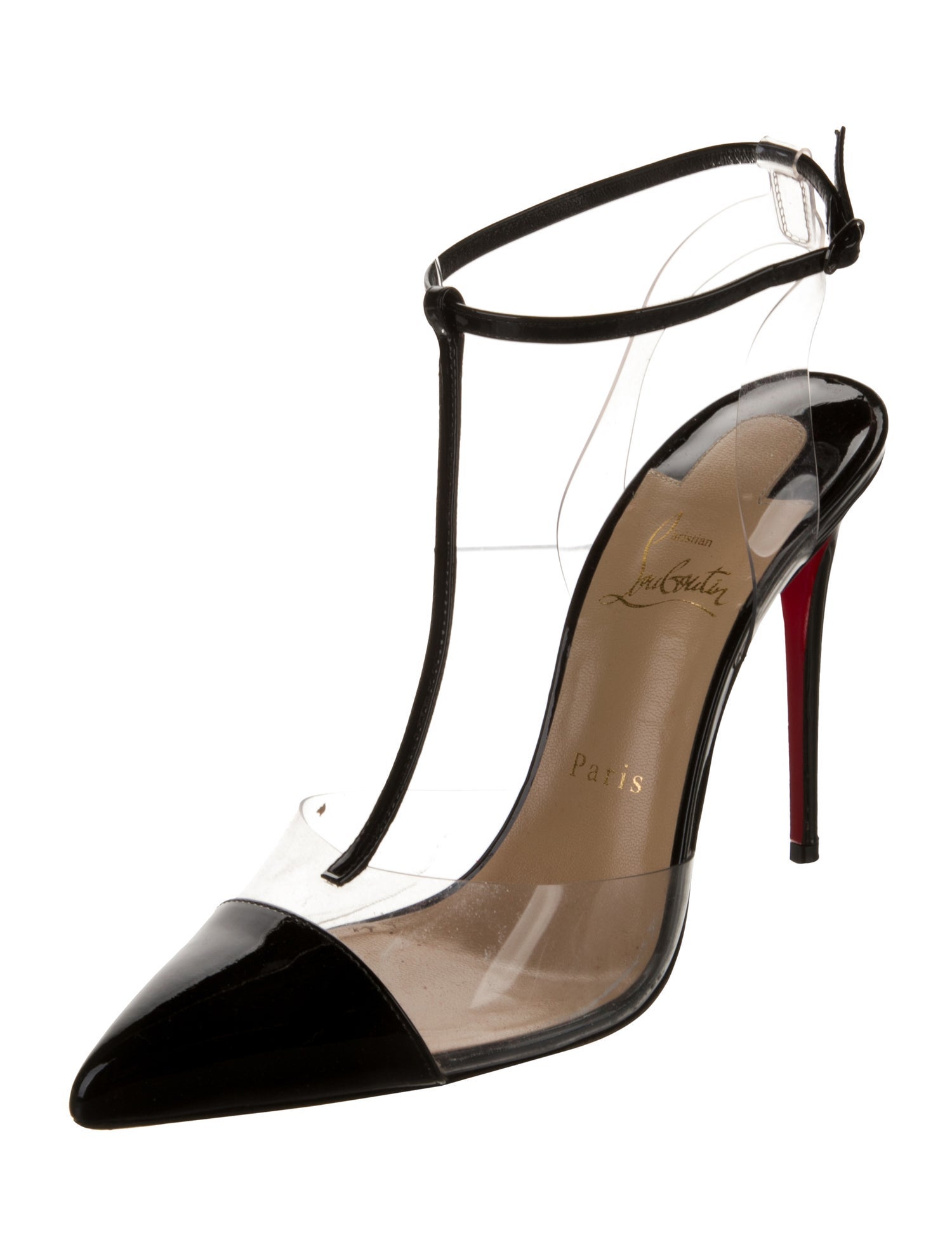 Christian Louboutin PVC T-Strap Pumps