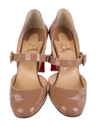 Christian Louboutin Miss Kawa 85 Patent Leather D'Orsay Pumps