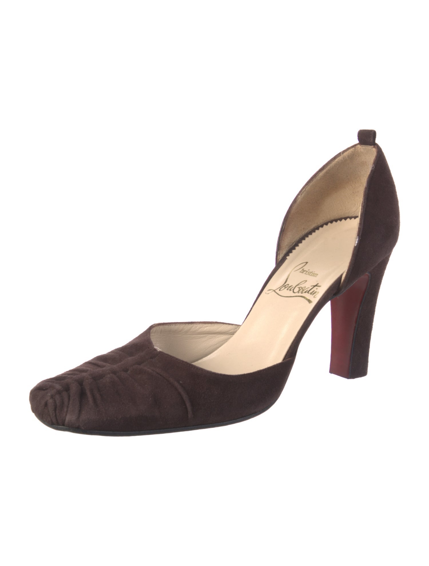 Christian Louboutin Suede D'Orsay Pumps