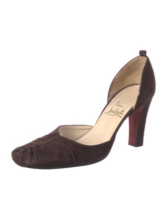 Christian Louboutin Suede D'Orsay Pumps