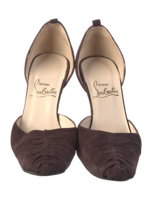 Christian Louboutin Suede D'Orsay Pumps