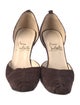 Christian Louboutin Suede D'Orsay Pumps