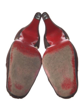 Christian Louboutin Suede D'Orsay Pumps