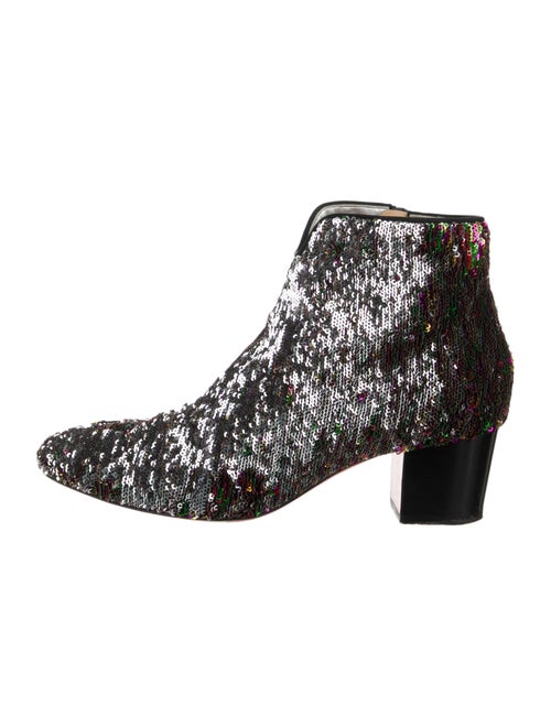 Christian Louboutin Sequins Combat Boots