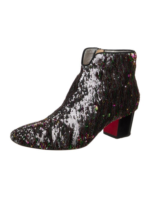 Christian Louboutin Sequins Combat Boots