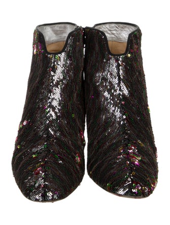 Christian Louboutin Sequins Combat Boots