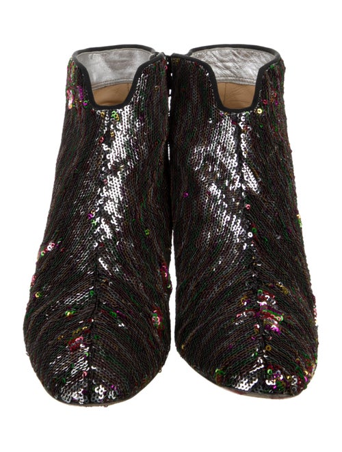 Christian Louboutin Sequins Combat Boots