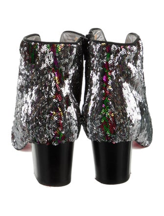 Christian Louboutin Sequins Combat Boots
