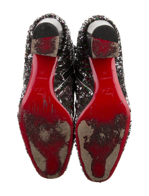 Christian Louboutin Sequins Combat Boots