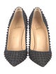 Christian Louboutin Spike Accents Wool Pumps